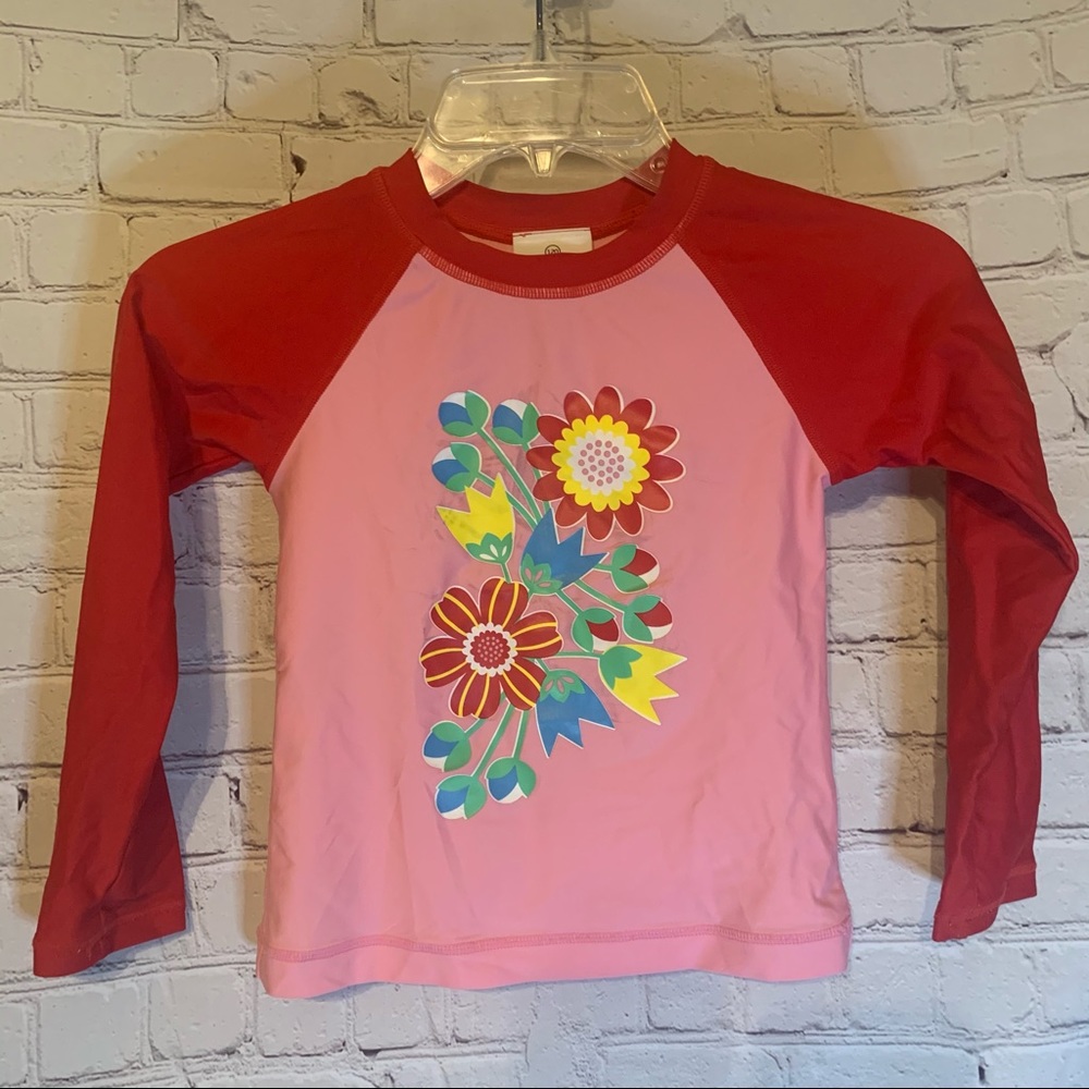 Hanna Andersson girls rash guard, 120/6-7